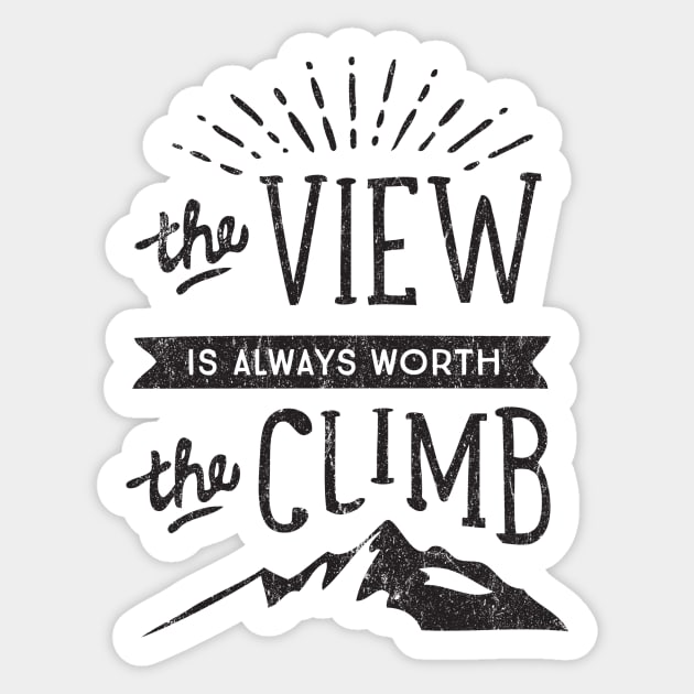 Worth the Climb Sticker by cabinsupply